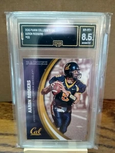 2015 Aaron Rodgers Panini Collegiate #33 GMA 8.5 Cal Bears Packers Jets - Picture 1 of 2