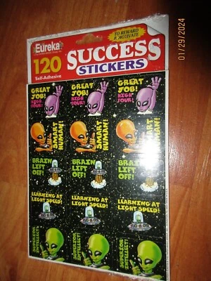 Sellos decorativos Eureka éxito alienígena 120 pegatinas tú eliges NO un LOTE Foto 1 de 2