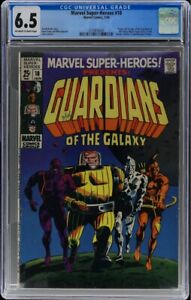 Marvel Super-Heroes #18 🔥 Origin + 1st Guardians of the Galaxy 🔥 CGC 6.5 KEY!