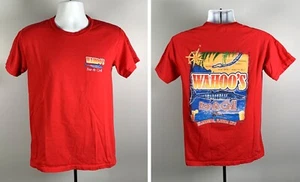 Wahoo's Bar & Grill Islamorada Florida Keys T Shirt Mens Small Beach Red - Picture 1 of 4