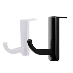 Headphone Hanger Monitor Stand Holder Headset Stick-on Hook for Home Office - Picture 1 of 8