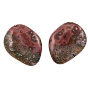 Par de cabujones Ocean Jasper 21x17x4 mm CAB ZC007006 - Imagen 1 de 2