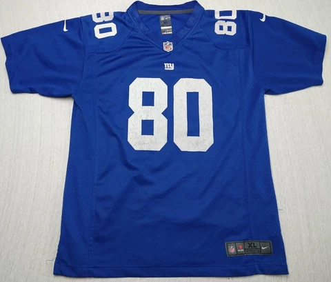 New York Giants Victor Cruz Jersey Reebok Boys Youth XL Blue Home #80 Cover