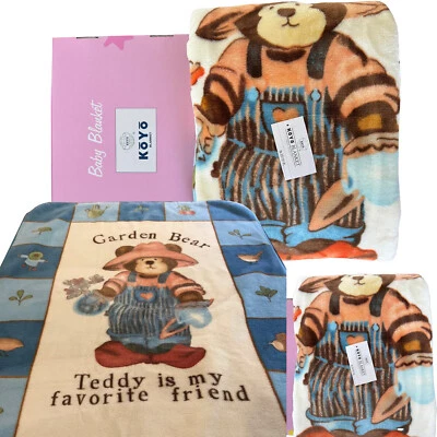 Koyo Baby Blanket Garden Bear Kids / Child Soft Thick & Warm - Image 1 of 4