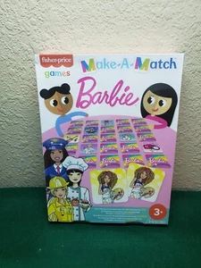 Barbie Make-A-Match Card Game By Fisher Price From Mattel Ages 3+, New, Sealed - Picture 1 of 6