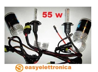 COPPIA LAMPADE H7  55W  BULBI RICAMBIO  KIT XENON XENO 6000K LUCE HID LAMPADINA  - Immagine 1 di 4