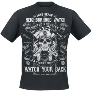 West Coast Choppers Tee-shirt homme - BUSTED KNUCKLES T-SHIRT - Solid Black - Imagen 1 de 1