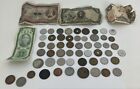 New ListingVintage Bulk Lot Of World Foreign Coins And Paper Currency 👀 Every Thing Photo