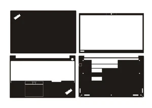 Carbon fiber Laptop Sticker Skin Cover for Lenovo Thinkpad E15 Gen1 15.6" 2020 - Picture 1 of 37