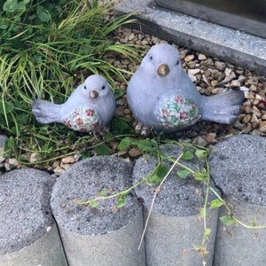 Vogel Spatz Vogelpaar Gartendekoration 2er - Bild 1 von 2