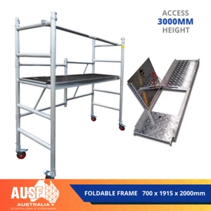 2M Aluminium Scaffold Platform - Anti Slip - 225kg Capacity - Water Resistant - Picture 1 of 11