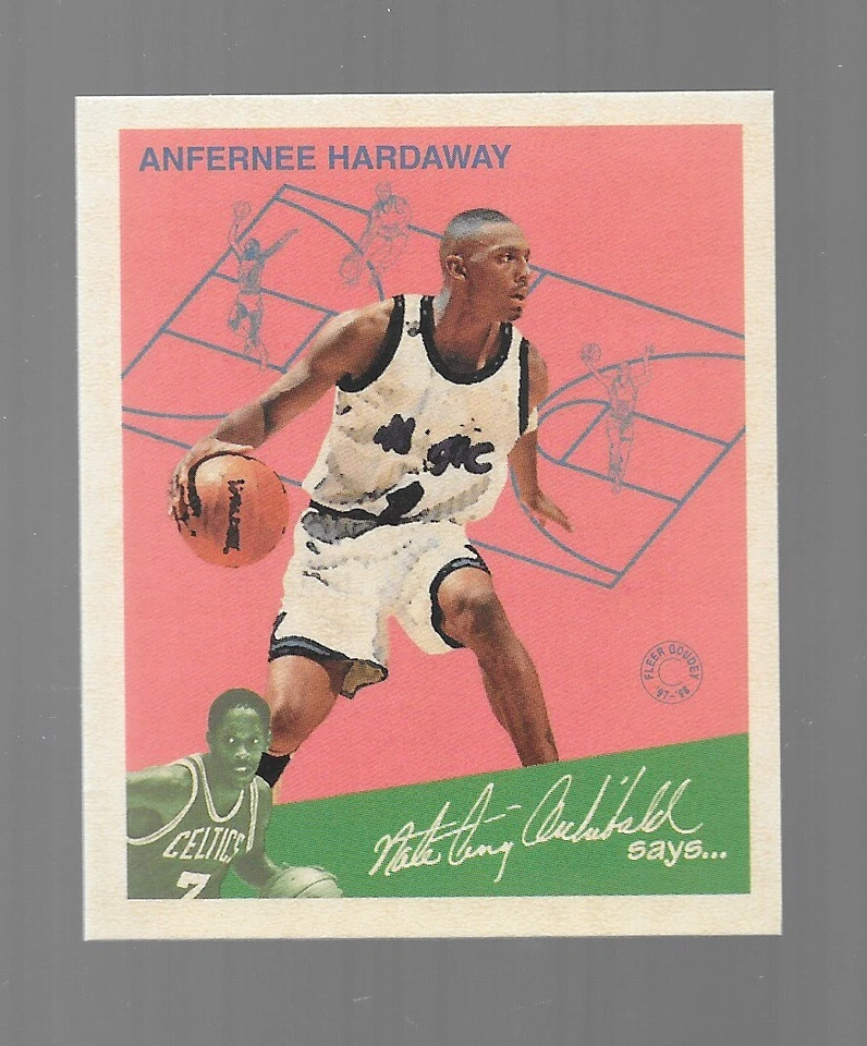 Baloncesto Fleer 1997-98 Goudey Anfernee Hardaway #4 casi nuevo Foto 1 de 1
