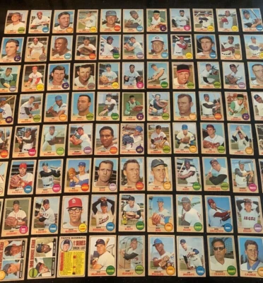 1968 Topps бейсбол стартовый лот - 88 карт - Дэйви Джонсон | Мэнни Мота | больше! - Изображение 1 из 4