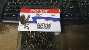 Eagle Claw offset bronze hooks, 9/0, 100 ct, free shipping - Picture 1 of 2