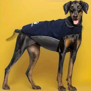 Neu mit Etikett (3XL) IREENUO marineblau/grau verstellbar wasserdicht Hund Regenmantel Weste - Bild 1 von 6