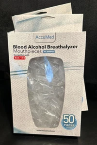 Universal Mouthpieces -BACtrack, AccuMed, AlcoHAWK ABI- Pro, AlcoScan- 50 PACK  - Picture 1 of 2
