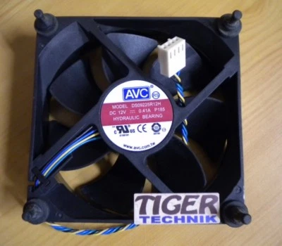 AVC DS09225R12H FRU 43N9908 4-pol 92mm Gehäuse Lüfter ThinkCentre M58* gl12 - Bild 1 von 3