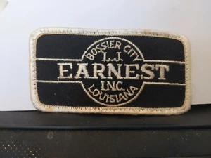 WERBUNG Earnest Inc Bossier City LA Resturaunt farbiger Stoffaufnäher - Bild 1 von 3