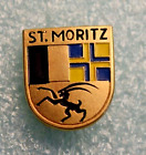 St Mortiz Ski Resort Switzerland Ski Pin