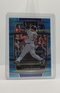 2022 Panini Select Concourse Carolina Blue Prizm /35 Larry Walker #67 HOF