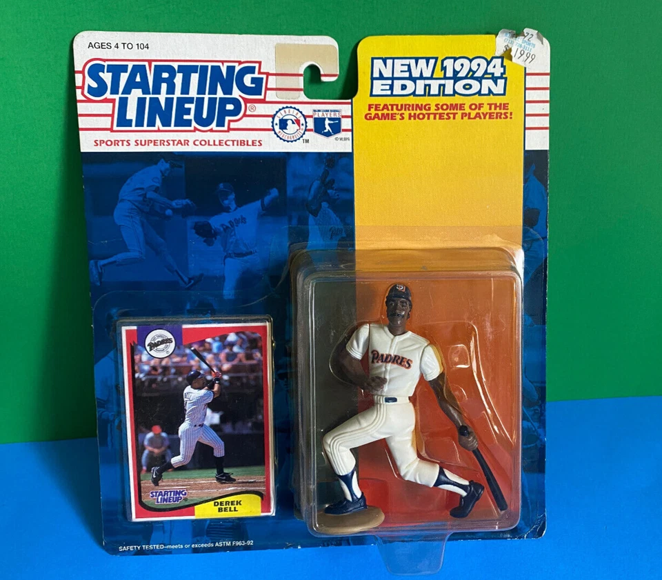 1994 DEREK BELL - SAN DIEGO PADRES- BASEBALL ACTION FIGURE STARTING LINEUP - Image 1 of 1
