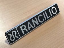 Rancilio Vintage Brushed Metal Lettering Logo Badge