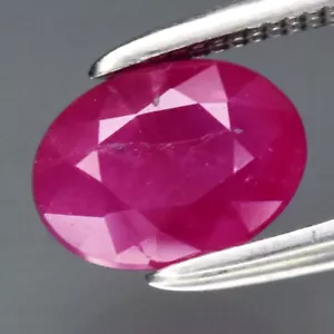 ★★ RARE ! RUBIS ROUGE POURPRE DE MYANMAR DE 1,11 CARAT ★★ p468.129t - Foto 1 di 1