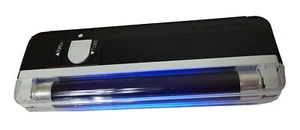 Schwarzlichtlampe Geldscheinprüfer Geldtester UV Fälschungstester mit Taschenl. - Picture 1 of 5