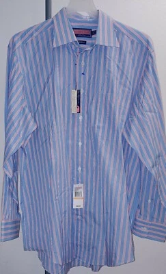 CAMISA VINEYARD VINES 100% ALGODÓN HOMBRE RAYAS BOTÓN DELANTERO MANGA LARGA 16.5-35 Foto 1 de 4