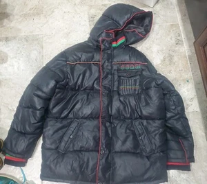SWEET COOGI Hooded Puffer Jacket Black Men's Size XL Urban Streetwear Hiphop - Picture 1 of 12