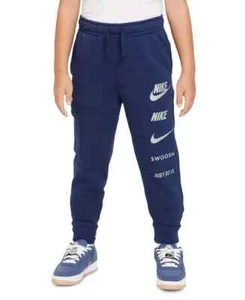 Nike Sportswear Standard-Fit Logo Fleece Cargo Joggers Big Kids M Midnight Navy - Picture 1 of 16