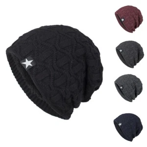 Gorros informales unisex invierno cálidos sombreros nuevos tejidos - Imagen 1 de 9