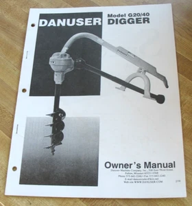 Manuale proprietario escavatore Danuser G20/40 - Foto 1 di 2