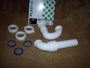 DEARBORN BRASS PLASTIC TUBULAR 1 1/2" P TRAP P9704 FREE S/H NIB - Picture 1 of 7