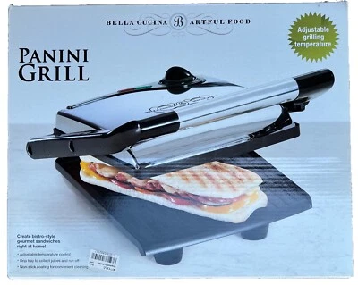 Bella Cucina 精致帕尼尼烧烤架,#13267,不粘,温度可调  — 第 1/4 张图片