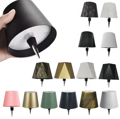 Lampada Bottiglia LED Touch 3 Colori Senza Fili Luce Notte Tavolo Decorativa - Image 1 of 4