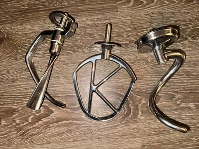 Kenwood Major Stainless Steel Attachments Lot - Image 1 of 4