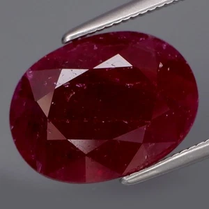 6.34Ct.UNHEATED! Precious Gem&Best Color Natural BIG Ruby Winza,Tanzania - Imagen 1 de 4