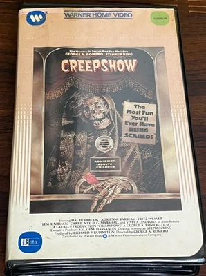 Creepshow George A Romero Beta Max Warner Home Video Horror Big Box Stephen King Foto 1 de 4