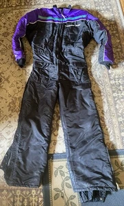 NICE LT Vintage Arctic Cat Snowmobile Suit 90’s Purple Turqoise Black Used Mens - Picture 1 of 10