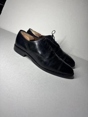 Allen Edmonds Park Avenue Men’s 9.5 E (wide) Black Cap-toe Oxfords  - Image 1 of 4