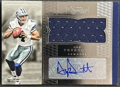 2016 Donruss Signature Series Dak Prescott Rookie Patch Auto RC RPA Cowboys - Image 1 of 4