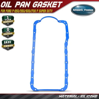 Engine Oil Pan Gasket for Ford F-250 F-350 1989-1994 E-350 Econoline B-600 F-700 - Image 1 of 4