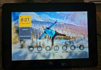 Kodak 10-Inch Touch Screen Digital Picture Frame Wi-Fi Music Video Support 16GB - Image 1 of 4