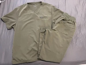 JAANUU Men’s Scrubs Set Large Top Medium Jogger Bottoms  - Picture 1 of 5