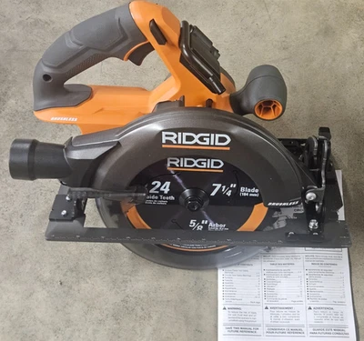 NEW RIDGID 18V Brushless 7 1/4" Circular Saw Model# R8657 Bare Tool - Image 1 of 3