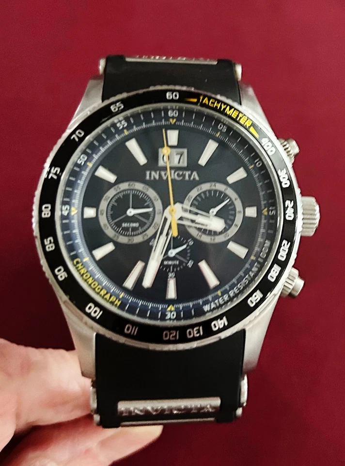 Reloj Hombre Invicta Aviator #1235 Nuevo Sin Caja (Artículo de Pantalla) Batería Nueva 31/07/25 Foto 1 de 4