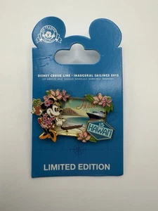Disney Cruise Line Inaugural Sailings 2012 Minnie Hawaii Limited Edition Pin - Picture 1 of 3