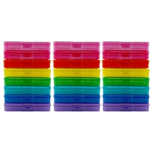 Photo Case - 4" x 6" Storage Boxes - 24 Pack Multi-colored Photo Organizer - Picture 1 of 8