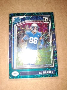 2024 Donruss Optic AJ Barner Rated Rookie Teal Velocity SSP Seattle Seahawks - Imagen 1 de 2